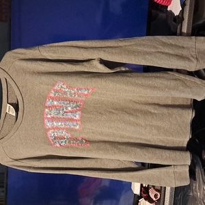 PINK long sleeved Grey shirt